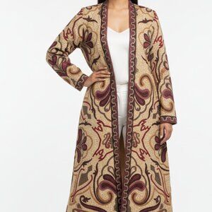 Intricate Hand Embroidered Indian Tapestry Coat/Jacket